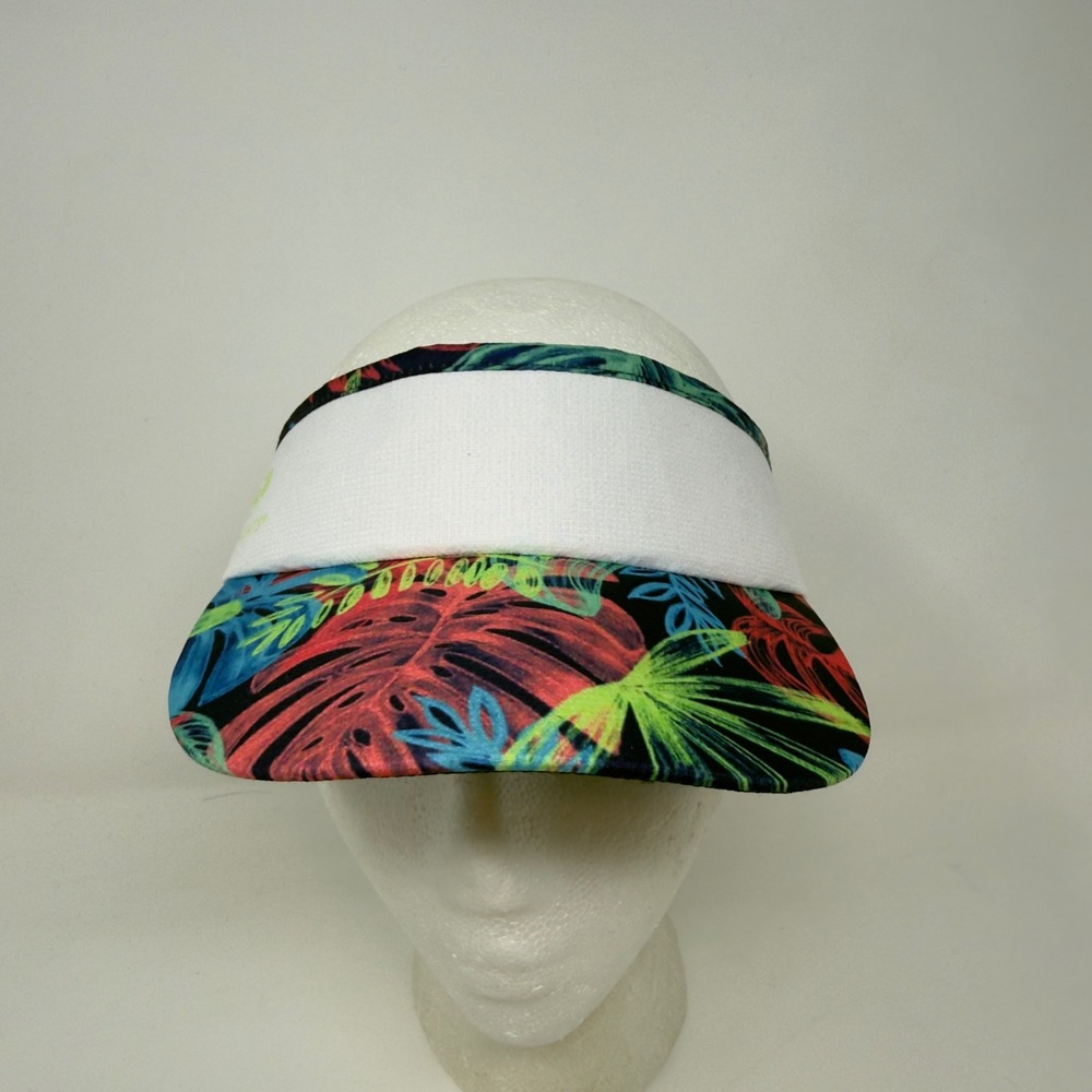 Headsweats Supervisor Kona Tropical Leaf Print Tennis‎ Golf Visor Sun Hat Women